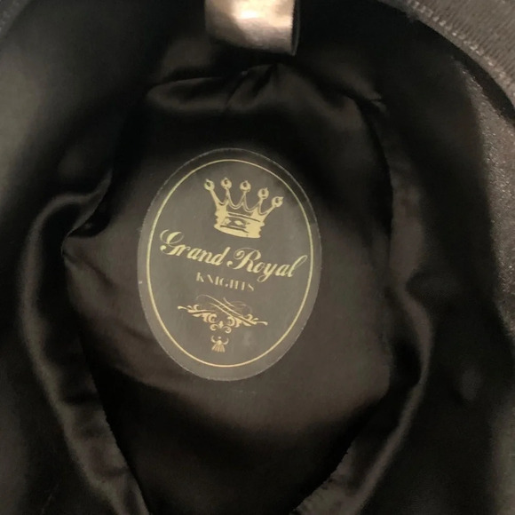 VTG Grand Royal Knights Wool Blend Brown Classic Fedora Hat Cap Fitted Size M/L - Picture 3 of 4